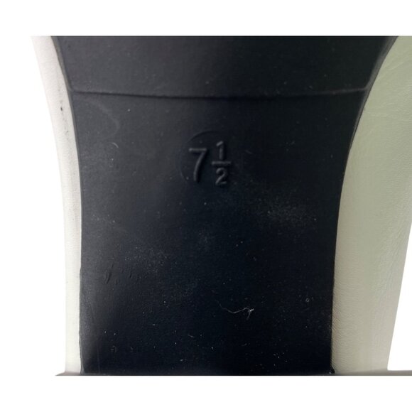 Mia Women’s Boots 7.5 Medium Gwyn Chelsea Platform Zip Ankle White Faux Leather - Picture 9 of 12